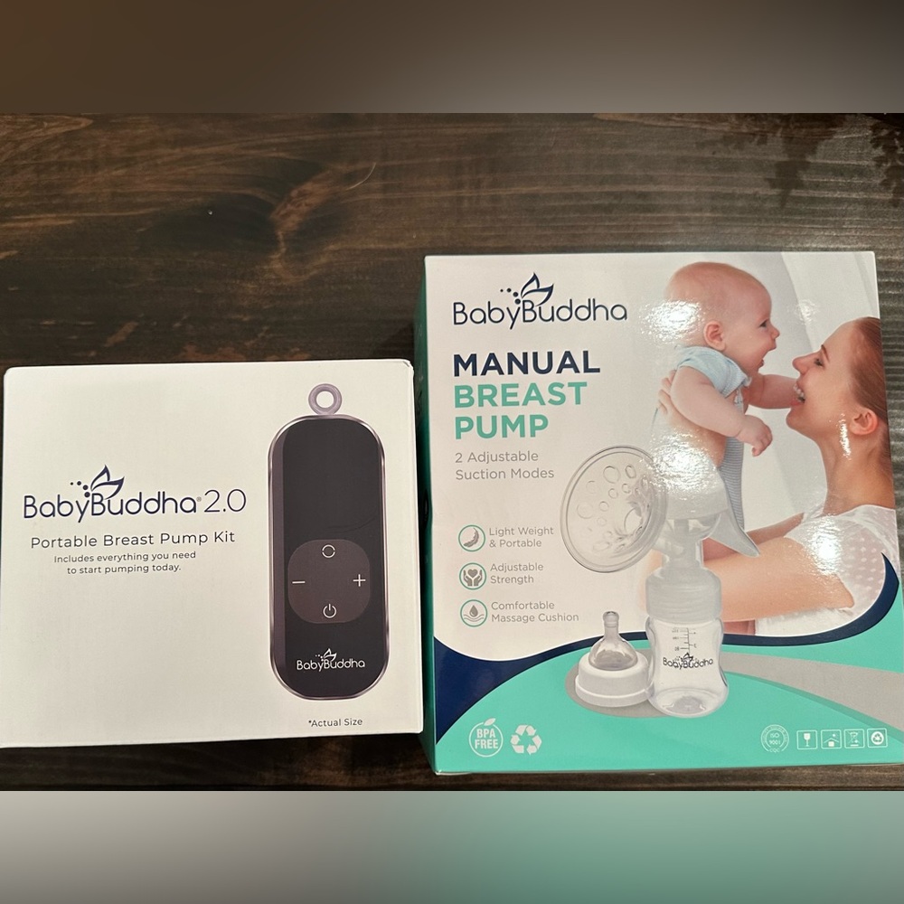 BabyBuddha Manual Breast Pump with Adjustable Suction